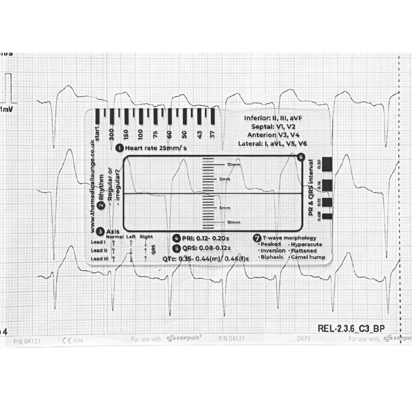 ECG 7 Card Study Bundle | ECG Interpretation, Rhythms & Electrode Placement Revision Set