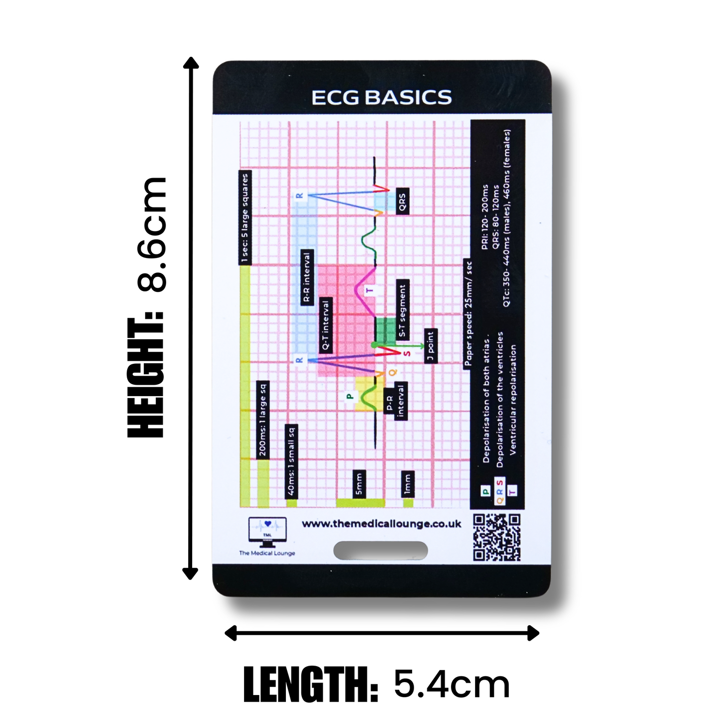 ECG Reference Card Bundle (7 Cards) | Includes ECG Ruler, Rhythm, MI, Axis, 7-Step Plan, Electrode Placement and Wave Abnormalities