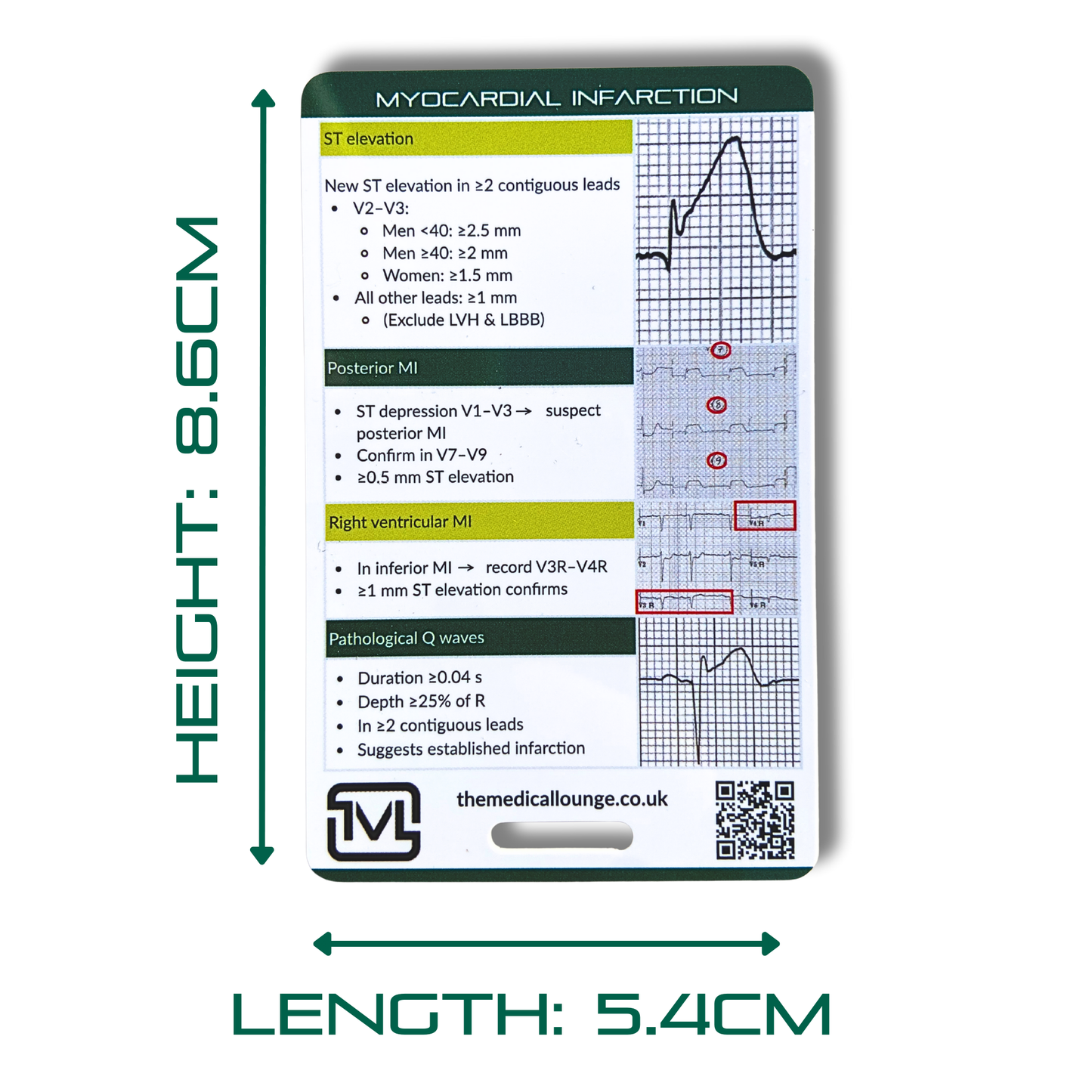 ECG 7 Card Study Bundle | ECG Interpretation, Rhythms & Electrode Placement Revision Set