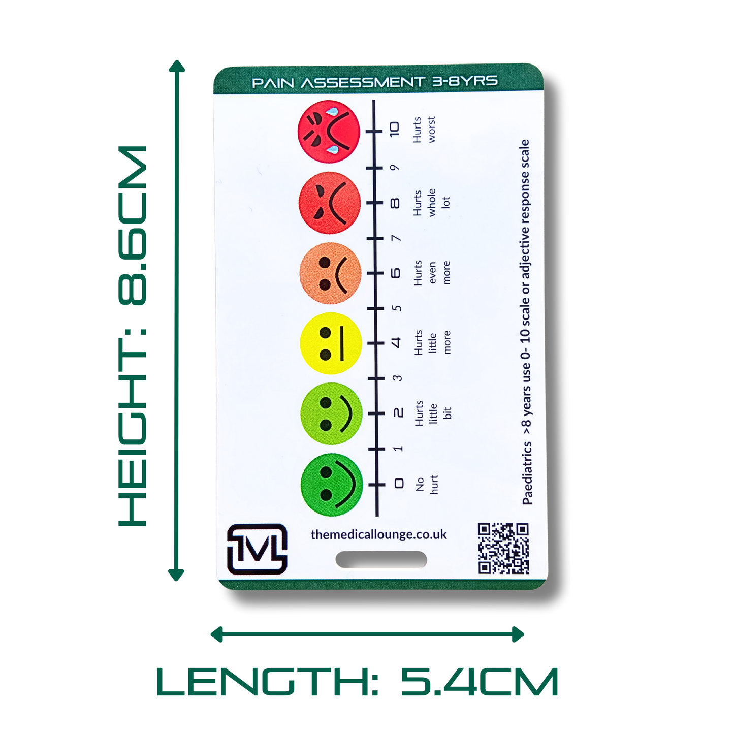 Paediatric Pain Assessment – Wong-Baker & FLACC Reference Card