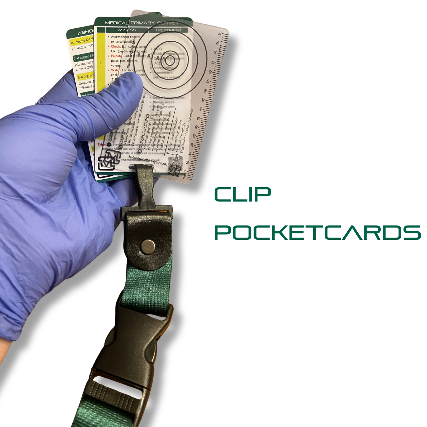 Dark Green Branded Lanyard – Polyester ID Badge Holder, Keychain Strap, Breakaway Safety Clip, Work & Study Accessory