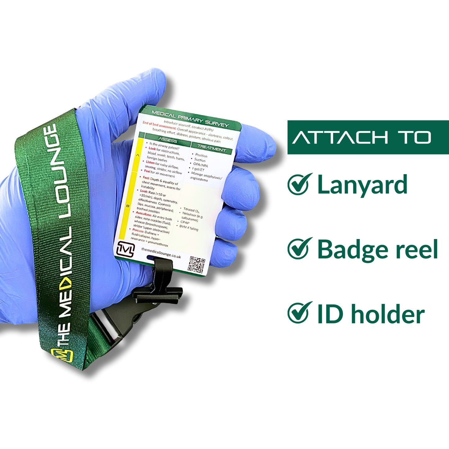 Medical Primary Survey – ABCDE Assessment Reference Card