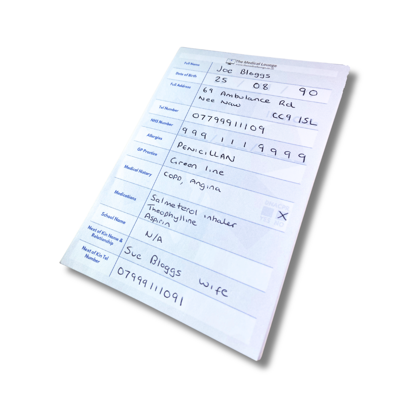 Record Patient Information on Time Critical Jobs