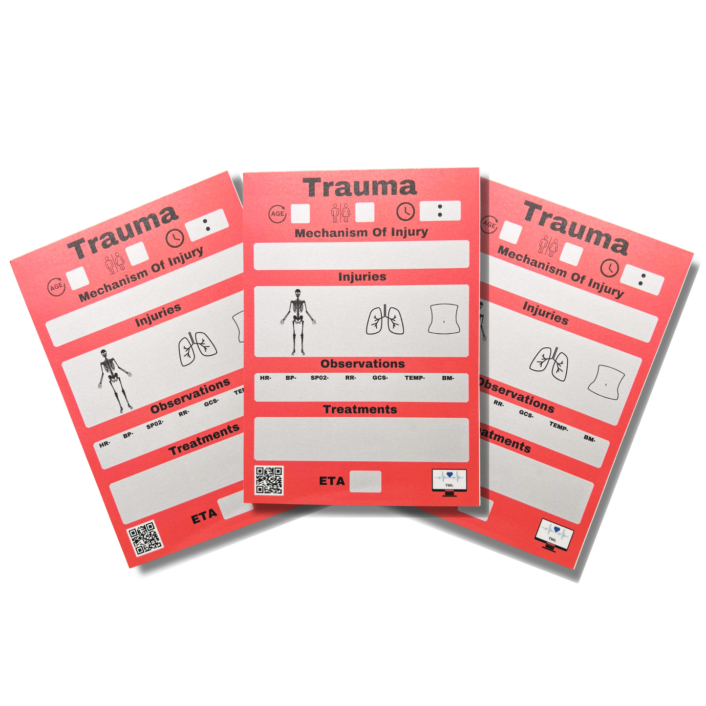 Medical, Trauma, Resuscitation Notepads