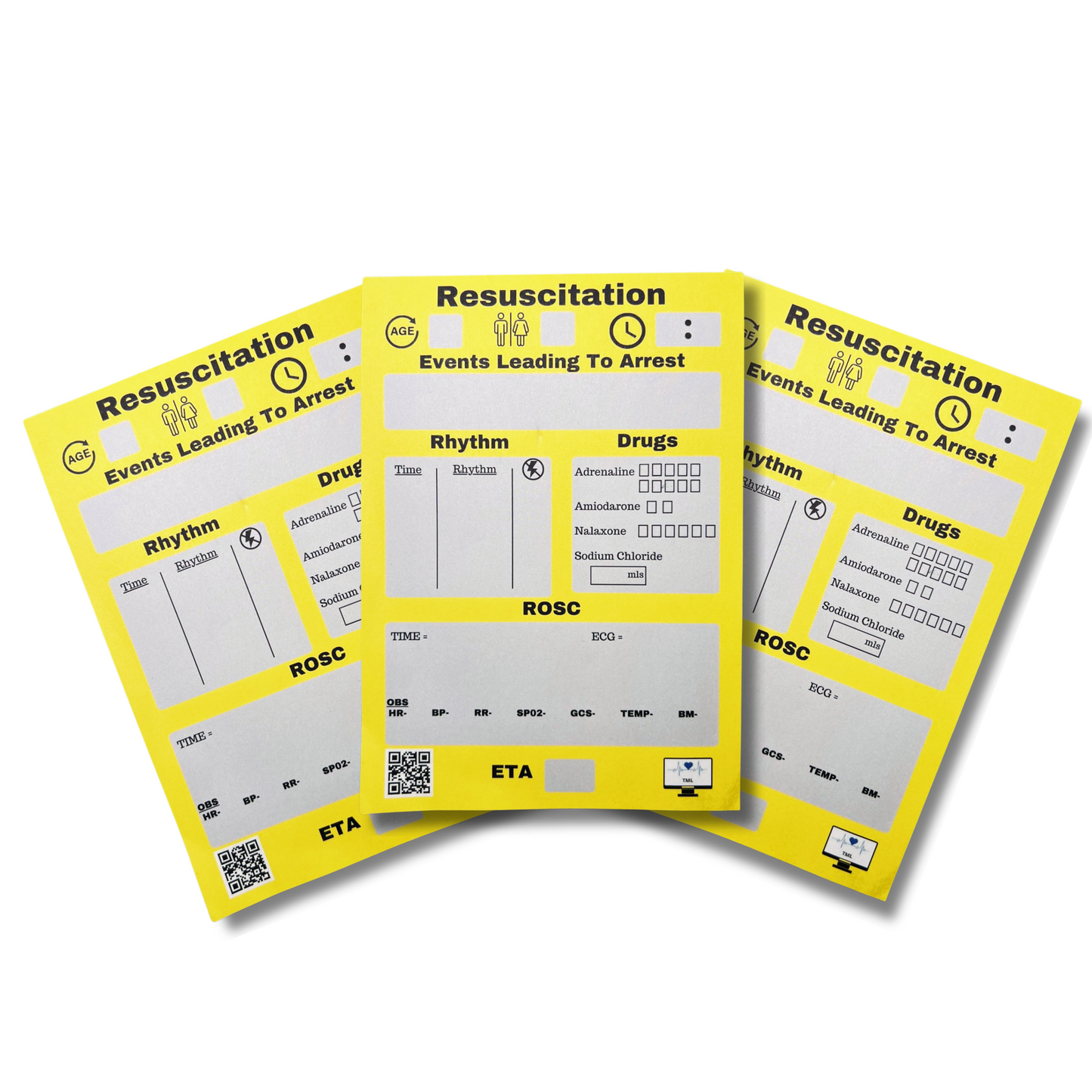 Medical, Trauma, Resuscitation Notepads